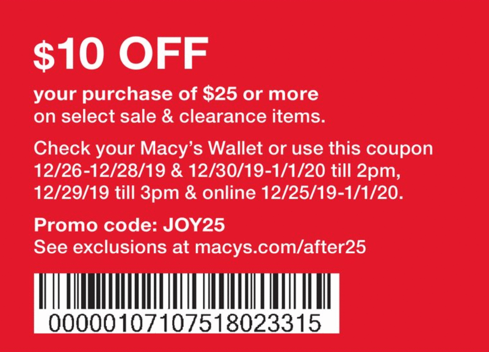 Macy's Extra 20% Off Coupon Code