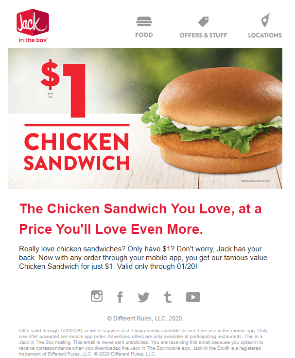 Jack In The Box - Printable Coupons, Promo Codes